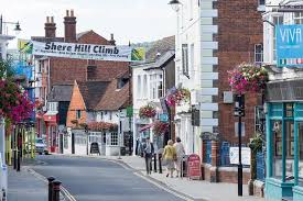 Independent shops in the market town